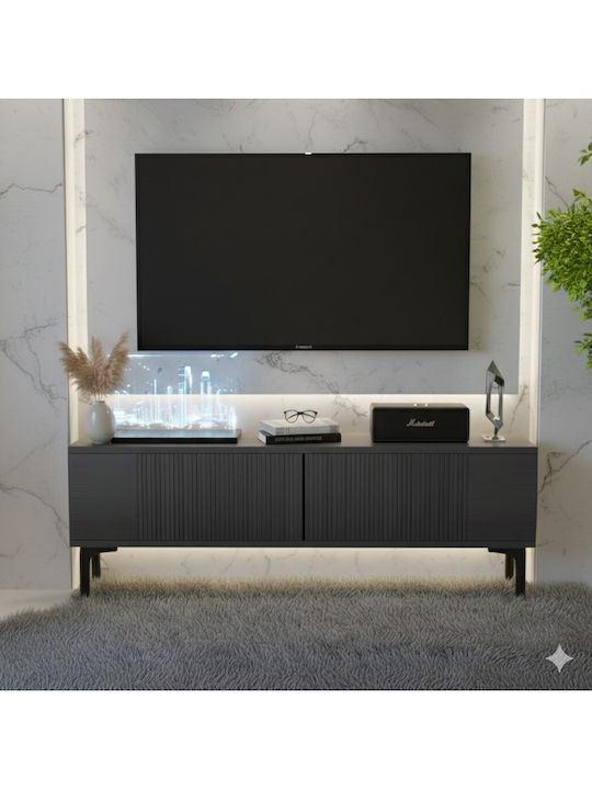 TV-Ständer Schwarz M120xP30xH41cm SteweHome