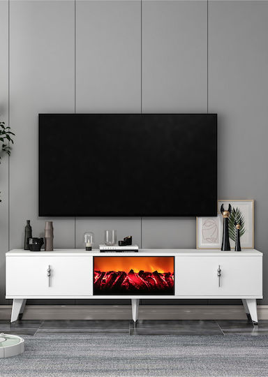 Blue TV Stand L150xD30xH46cm
