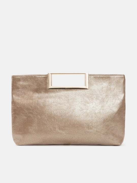 Handtasche Gold Goldener Griff One Size Gold