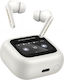 Monster TH300 In-ear Casti Bluetooth Handsfree cu Husă de Încărcare Albe