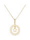 Gold 14K Little Star Pendant Black Cord 40cm