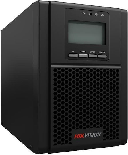 Hikvision DS-UPS01K24-R-TS UPS On-Line 1000VA 900W με 2 Πρίζες