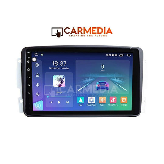 Carmedia Ηχοσύστημα Αυτοκινήτου για Mercedes-Benz CLK Class 2000-2004 (Bluetooth/USB/WiFi/GPS/Apple-Carplay/Android-Auto) με Οθόνη Αφής 9"