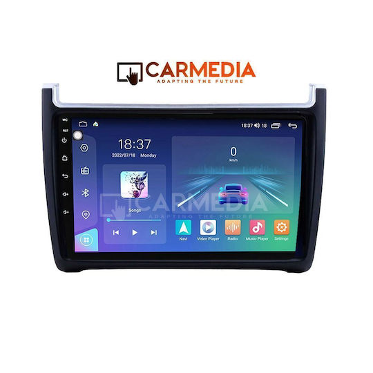 Carmedia Автомобилна Аудио Система за Volkswagen Polo 2014-2017 (Bluetooth/USB/Wi-Fi/GPS/Android Auto) с Touch Screen 9"