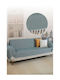 SteweHome Three-Seater Sofa Throw 180x300cm Grey