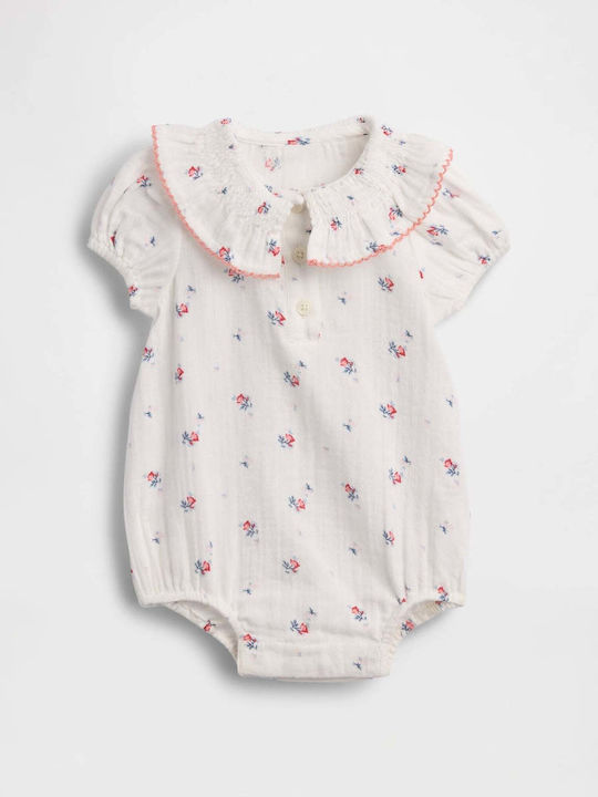 GAP Bodysuit Off White Floral