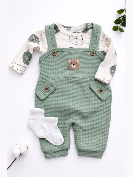 SteweHome Set Multicolour Bodysuit with Pants 3 Pieces