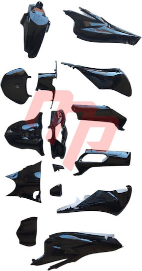 Kit of Plastics Honda SH 125 SH 150 SH Black 20-23 15 Pieces Genuine Type
