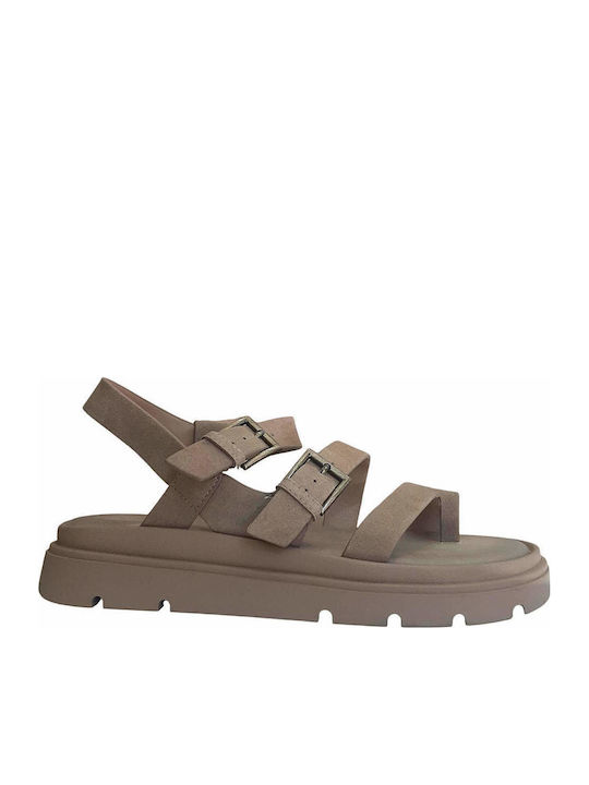 Alta Moda Leather Women's Flat Sandals Flatform...