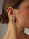 Kalliope Earrings Made Of Brown Resin