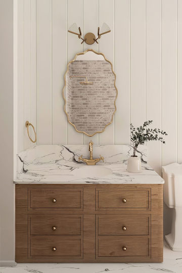SteweHome Bathroom Mirror 50x90cm Gray