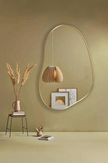 SteweHome Bathroom Mirror Made of MDF 100x135cm Bronze