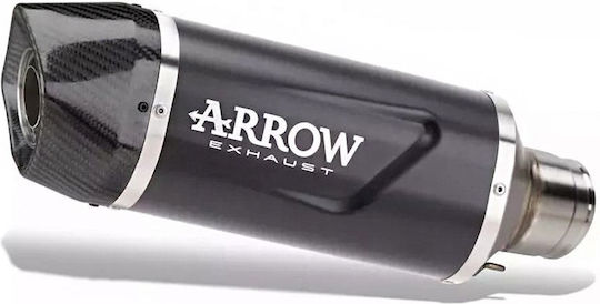 Arrow Exhaust Aluminium Dark Indy Race Evo Carbon End Cap Aprilia Tuareg 660 '25-'26 72646akn.alum Dark