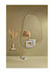 SteweHome Огледало за баня от MDF 105x80 см Сребристо