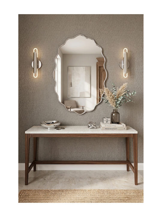 SteweHome Bathroom Mirror 65x40cm Silver
