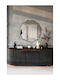 SteweHome Oglindă de Baie din Metal 60x60cm Neagră