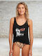 Women's Sports T-shirt Fast Drying Black