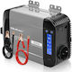 Qoltec Power Inverter Pure Sine Wave 12v 230v 300/600w Lcd Usb Usb‑c Compatible With Lifepo4 Gel Agm
