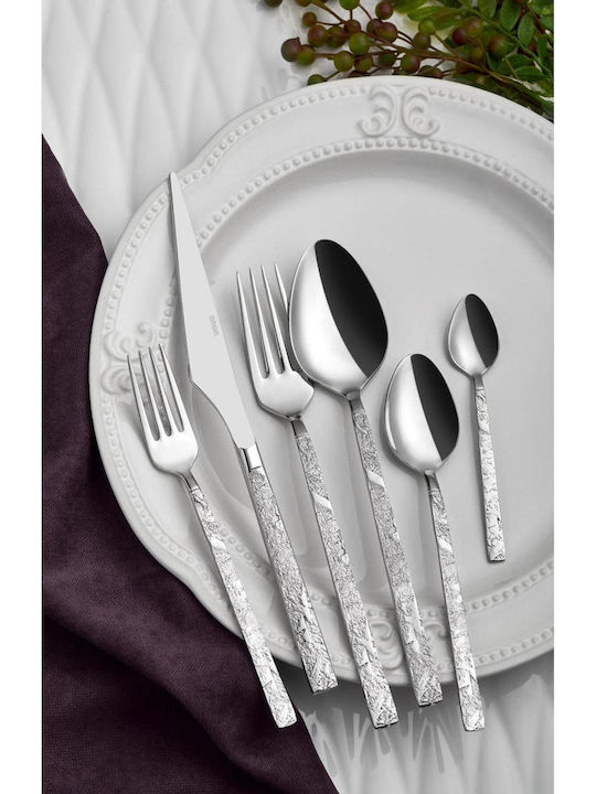 SteweHome Cutlery Set Stainless Steel Silver 72 Pieces