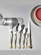 SteweHome Cutlery Set Stainless Steel Gold 72 Pieces