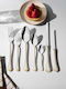 SteweHome Cutlery Set Stainless Steel Blue 89 Pieces