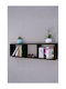 Wandregal Schwarz 90x17x21,5cm
