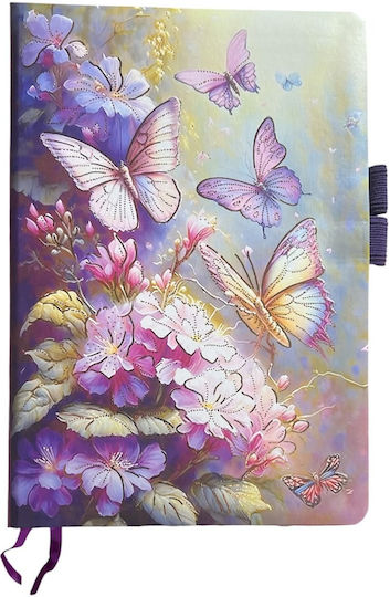 Maxleaf Notebook A5 80 Sheets Ruled with Pen Case Purple