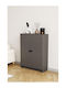 Bookcase Gray 80x28x105cm