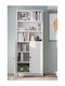 Weißes Bücherregal 80x28x200cm