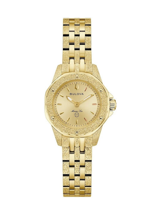 Bulova Marine Star Womens Watch Battery with Gold Stainless Steel Bracelet