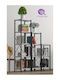 Bibliotecă Albă 120x30x151 cm