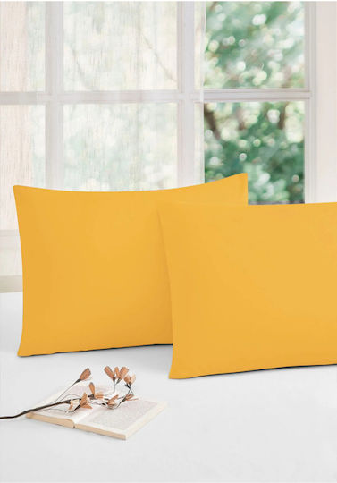 SteweHome Set Yellow Pillowcases 50x70cm STE-020951-V41897 SteweHome Set Yellow Pillowcases 50x70cm STE-020951-V41897