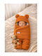 SteweHome Nursery Swaddling Cotton Brown Blanket 40x78cm