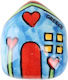 Ceramic Magnet Synchronia Blue House