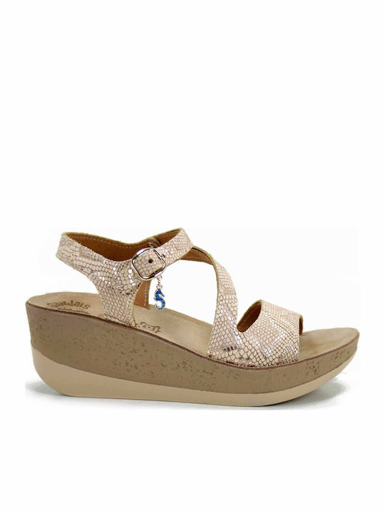 Fantasy Sandals Platforme Dama Aurii