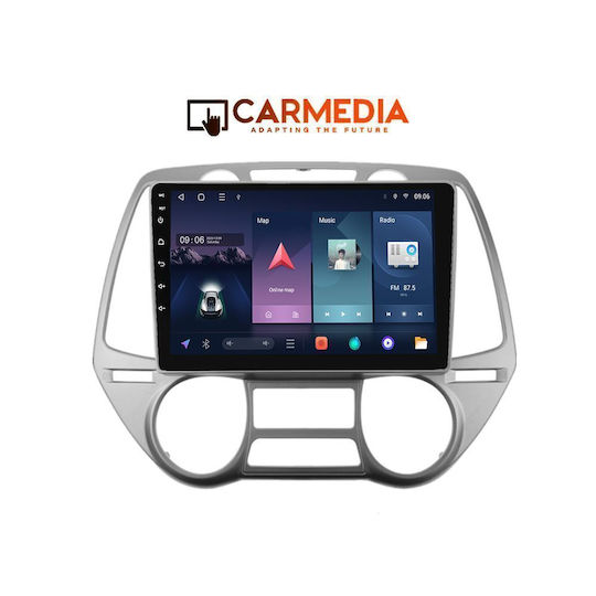 Carmedia Car Audio System for Hyundai i20 2008-2013 Bluetooth USB WiFi GPS Apple CarPlay Android Auto with 9" Touch Screen