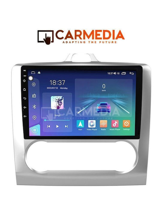 Carmedia Ηχοσύστημα Αυτοκινήτου για Ford Focus 2005-2012 με Clima (Bluetooth/USB/WiFi/GPS/Apple-Carplay/Android-Auto) με Οθόνη Αφής 9"