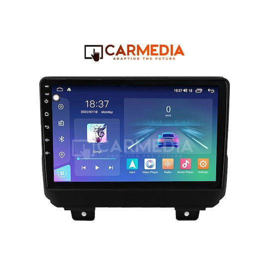 Carmedia Car Audio System for Jeep Wrangler 2018 Bluetooth USB WiFi GPS Apple CarPlay Android Auto with 9" Touch Screen