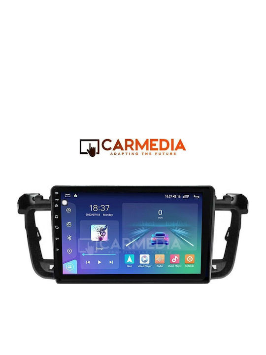 Carmedia Car Audio System for Peugeot 508 2010-2015 Bluetooth USB WiFi GPS Apple CarPlay Android Auto with 9" Touch Screen
