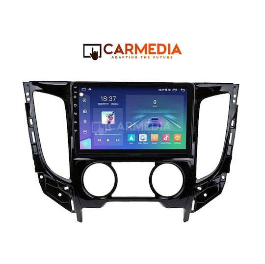 Carmedia Car Audio System for Mitsubishi L200 2015 with A/C (Bluetooth/USB/WiFi/GPS/Apple CarPlay/Android Auto) with 9" Touch Screen