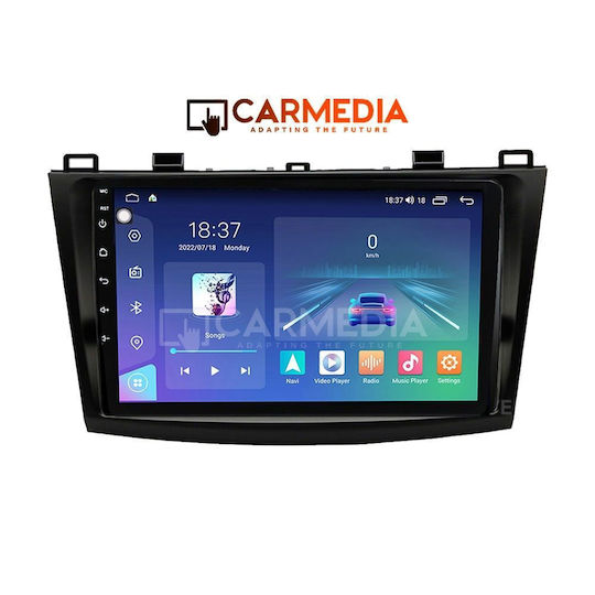 Carmedia Ηχοσύστημα Αυτοκινήτου για Mazda 3 2009-2014 (Bluetooth/USB/WiFi/GPS/Apple-Carplay/Android-Auto) με Οθόνη Αφής 9"
