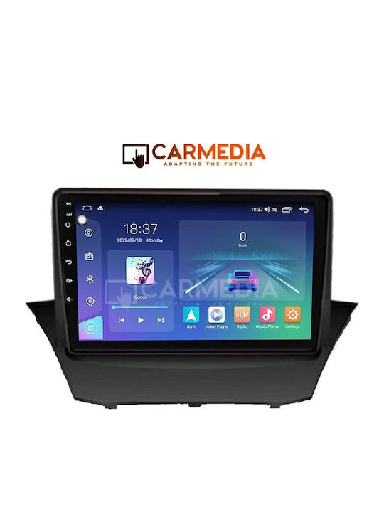 Carmedia Ηχοσύστημα Αυτοκινήτου για Ford Fiesta 2008-2018 (Bluetooth/USB/WiFi/GPS/Apple-Carplay/Android-Auto) με Οθόνη Αφής 9"