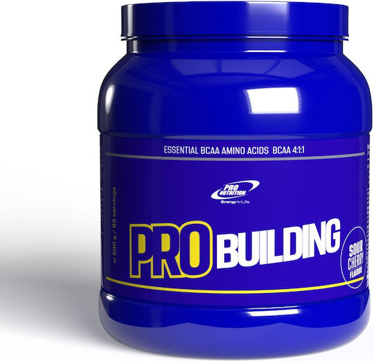 Pro Building Bcaa 4:1:1 Συμπλήρωμα Αμινοξέων Γεύση Βύσσινο 500gr