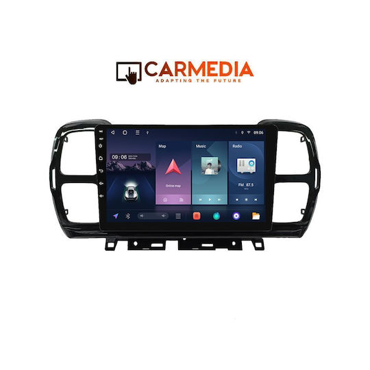 Carmedia Ηχοσύστημα Αυτοκινήτου για Citroen C5 Aircross 2017-2021 (Bluetooth/USB/WiFi/GPS/Apple-Carplay/Android-Auto) με Οθόνη Αφής 9"