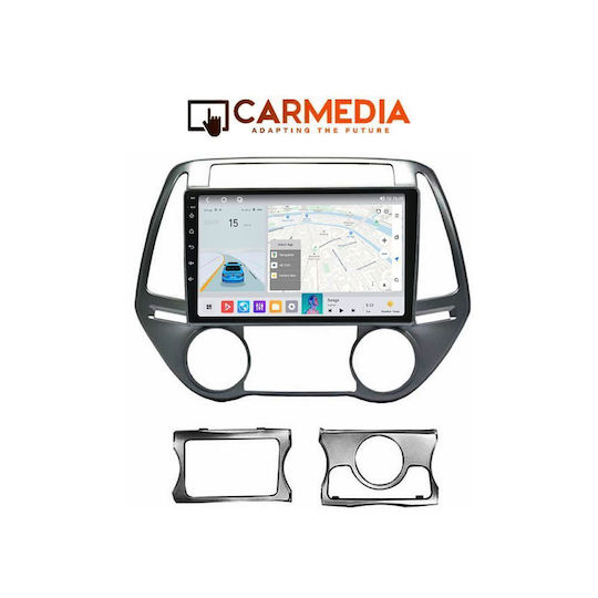 Carmedia Car Audio System for Hyundai i20 2008-2012 Bluetooth USB WiFi GPS Apple CarPlay Android Auto with 9" Touch Screen