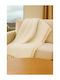 SteweHome Armchair Throw 180x215cm White