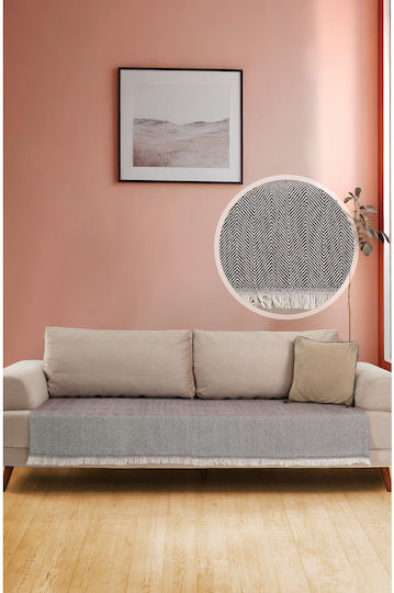 SteweHome Armchair Throw 115x201cm Brown