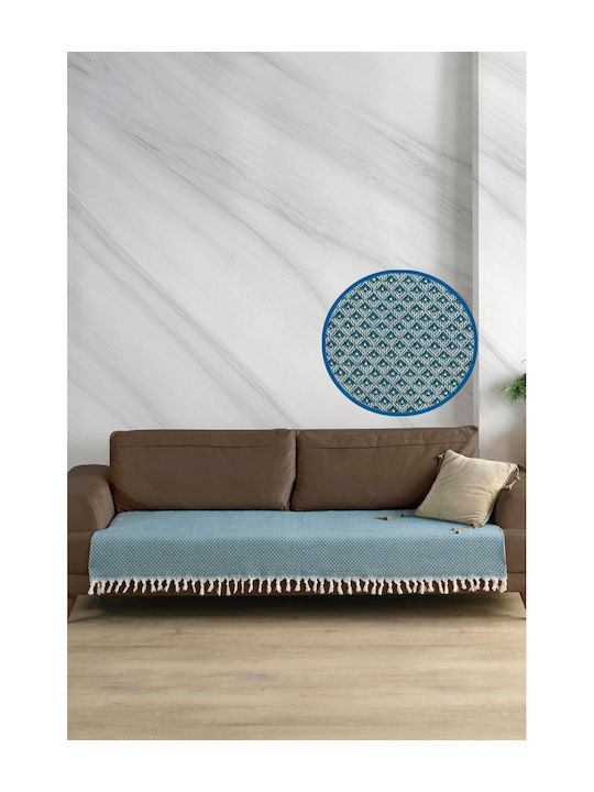 SteweHome Armchair Throw 115x201cm Petrol