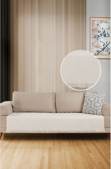 SteweHome Cuvertură Pentru Canapea De Fotoliu 115x201 Cm Ecru