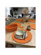 SteweHome Wicker Orange Placemats 33x33cm 13 Pieces